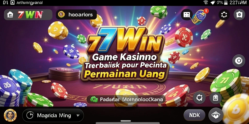 Tampilan permainan kasino yang seru dari 77WIN dengan grafis menawan.