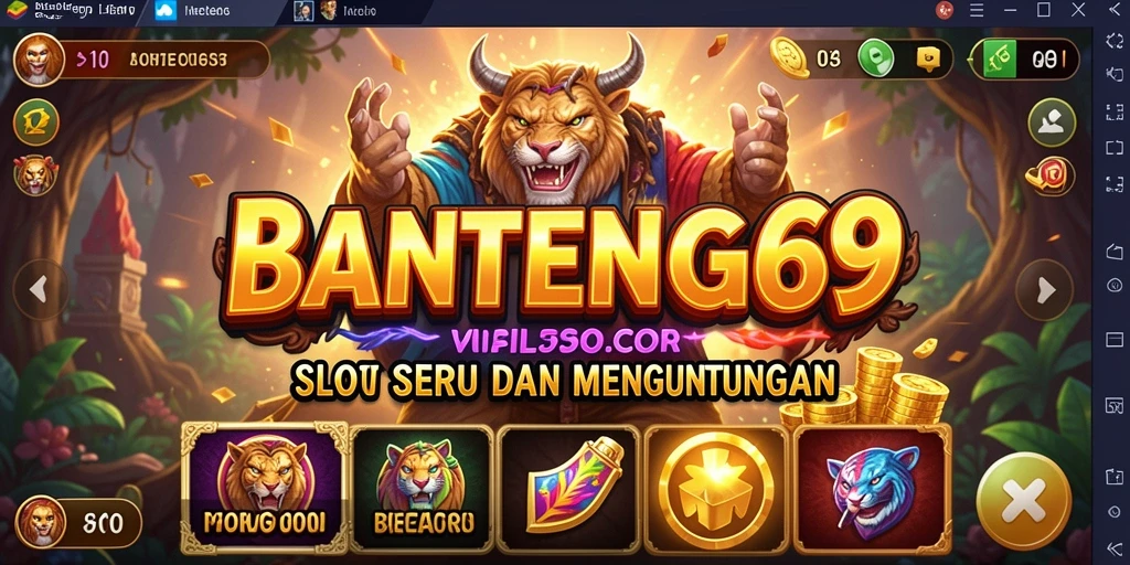 Tampilan menarik dari gameplay Slot BANTENG69.