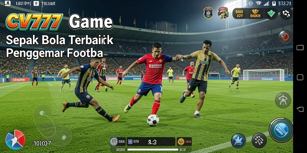 Gameplay mendebarkan dari CV777 yang penuh aksi sepak bola.