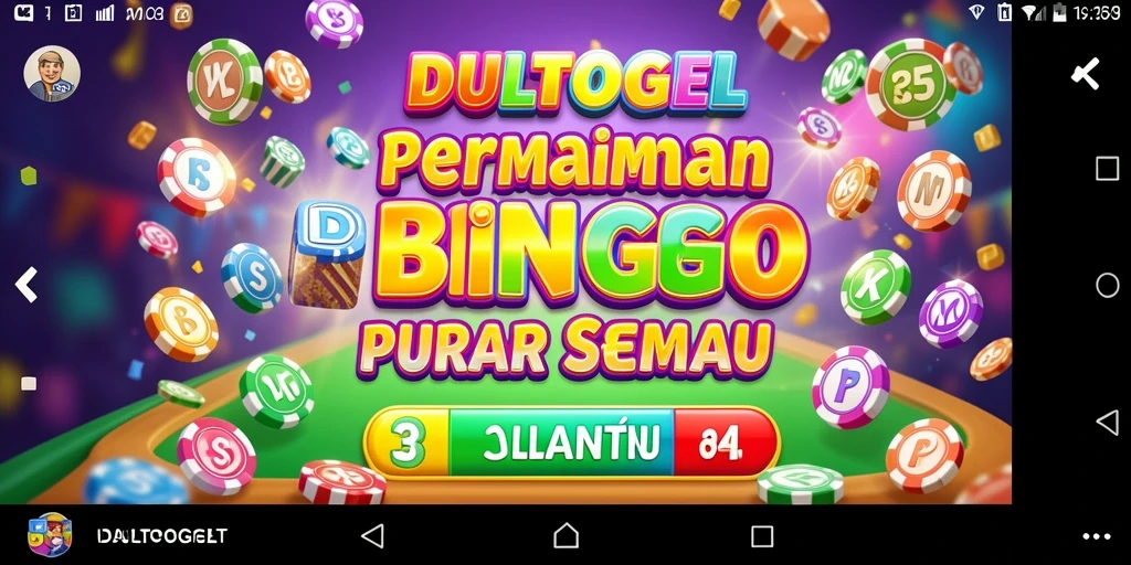 Tampilan gameplay menarik dari DULTOGEL dalam permainan Bingo.