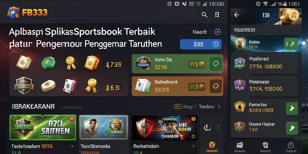 Screenshot FB333 yang menampilkan momen taruhan Sportsbook yang menegangkan.