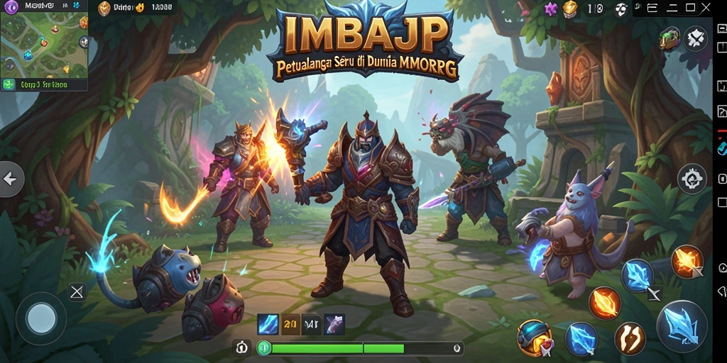 Screenshot IMBAJP menunjukkan aksi seru dalam pertarungan MMORPG.