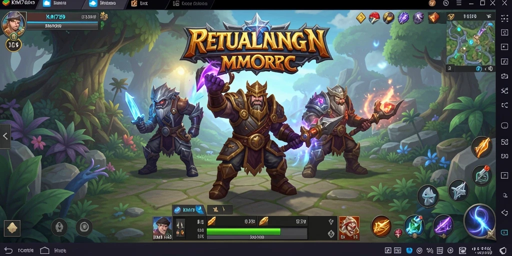 Tampilan gameplay KM789 yang menakjubkan dalam dunia MMORPG.