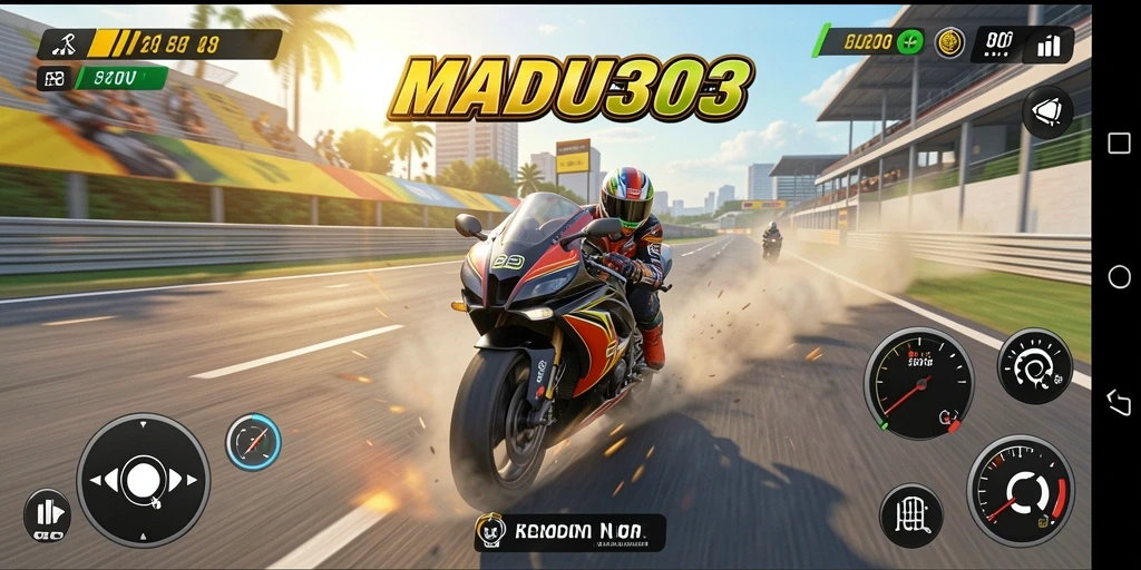 Gameplay seru dan mendebarkan dalam MADU303
