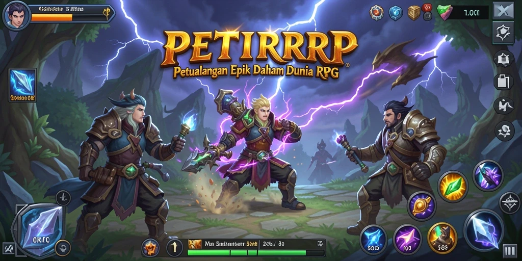 Tampilan gameplay seru di PETIRRP dengan aksi RPG yang mendebarkan.