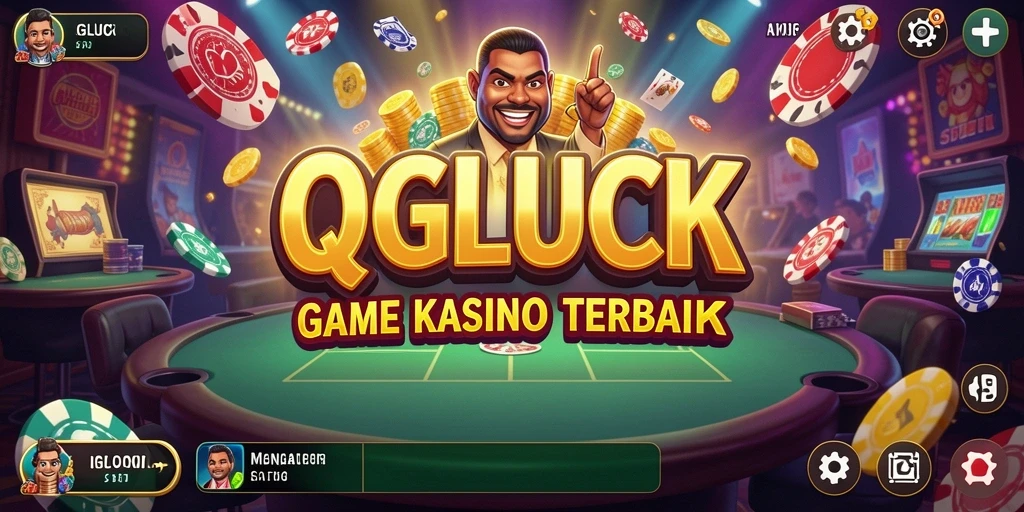 Gambaran gameplay menarik dari QGLUCK dengan suasana Kasino.