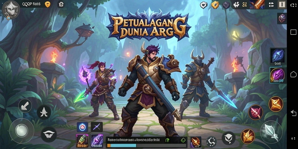 Tampilan gameplay ARPG yang mendebarkan di QQRP.