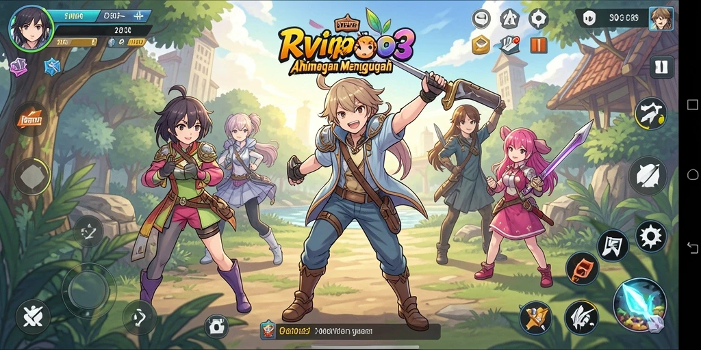 Tampilan gameplay yang seru dan grafis menawan dari RVIP3.