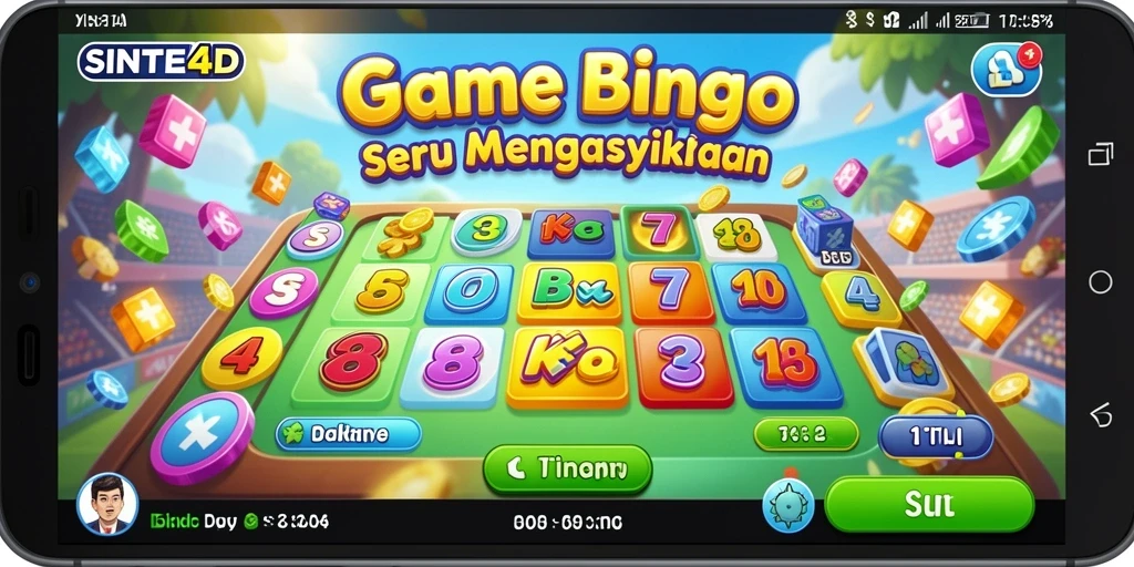 Screenshot utama SINTE4D menampilkan keseruan permainan Bingo.
